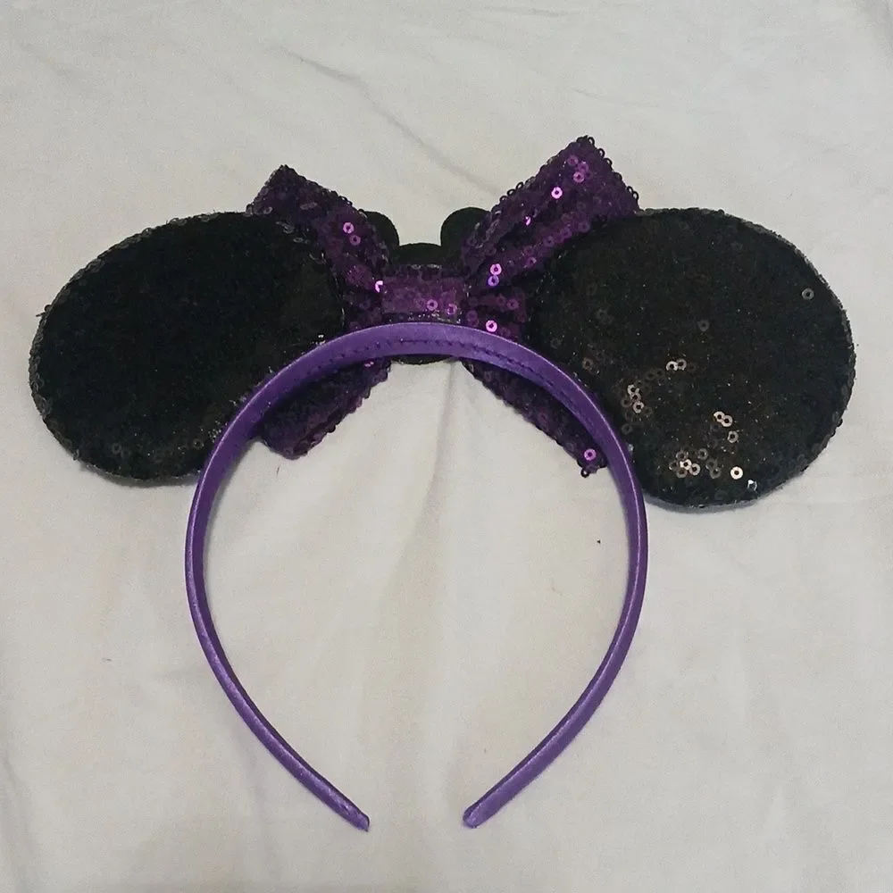 Mouse Ears Headband Sequin Mouse Ears for Women Girls Princess NEW comes in bag